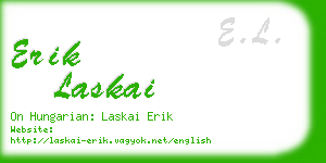 erik laskai business card